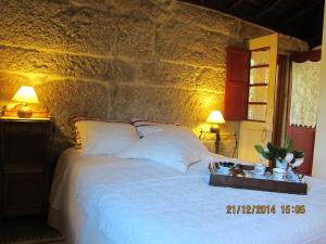 卡萨多莫莱罗酒店客房内的一张或多张床位