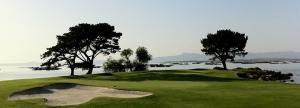 格罗韦阿曼迪酒店的一座绿树成荫的高尔夫球场