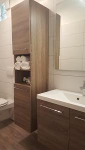 巴特索登-阿伦多夫维拉塔尔酒店的一间带水槽和镜子的浴室