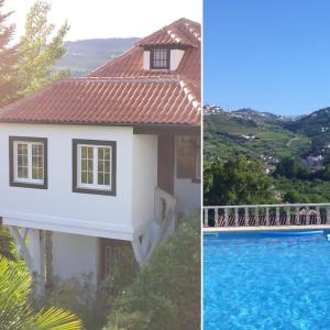 拉梅戈Quinta do Fôjo的一座带游泳池和房子的别墅
