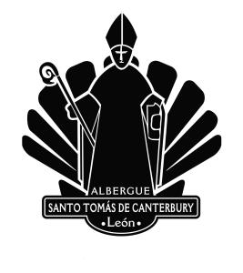 莱昂Albergue Santo Tomás de Canterbury的古圣体的图象的矢量图