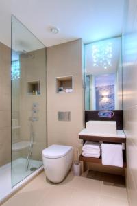 亨顿海德酒店的浴室配有白色卫生间和淋浴。