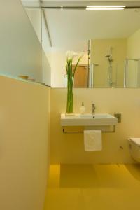 Hotel Alpenrose Ebnit的一间浴室