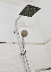 巴黎安巴萨德酒店的浴室的天花板上设有淋浴喷头