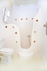 提诺斯阿尔塔纳精品酒店的白色的浴室设有卫生间和淋浴。