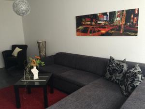 迈宁根Anton-Ulrich Apartment的客厅配有沙发和桌子