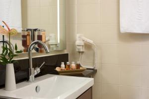 埃森伊森城际酒店的一间带水槽和镜子的浴室