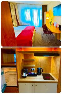 Hotelzimmer mit einer Kitchenette - nähe Frankfurt-Messe