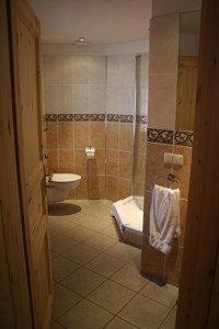 克分楞麦穆勒尔酿酒厂旅馆的一间带卫生间和水槽的浴室