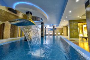 兹拉蒂博尔艾瑞斯酒店的一座带喷泉的酒店游泳池