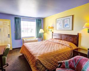基林尼特斯汽车旅馆的酒店客房设有床和窗户。