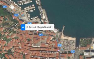 穆贾Muggia Studio 2的一张带有Ope微波利斯标志的城市地图