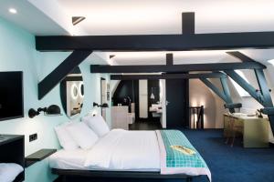 荷兰马斯特里赫特酒店客房内的一张或多张床位