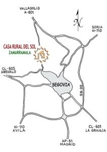 ZamarramalaCasa Rural del Sol的显示土层位置的地图