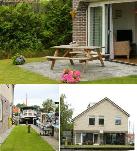 羊角村霍克公寓的野餐桌、房子和船屋