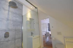 根特Stay in Ghent的一间带水槽和镜子的浴室
