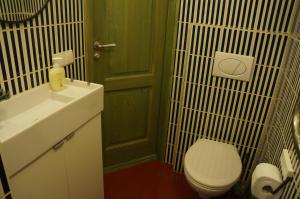 德鲁斯基宁凯Guest House Mr Fox的浴室配有白色卫生间和盥洗盆。