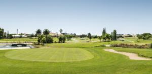 巴达霍斯巴达霍斯依鲁尼恩高尔夫酒店的享有高尔夫球场和绿色美景