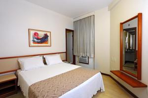 贝洛奥里藏特林荫大道迅捷酒店的酒店客房设有床和窗户。