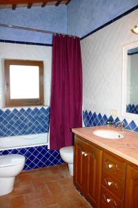 佩拉托拉达Mas Saris的浴室配有白色卫生间和盥洗盆。