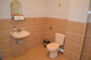 索非亚Apartment Secession Style的一间带卫生间和水槽的浴室