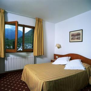 阿蒂斯雪绒花酒店的酒店客房设有床和窗户。