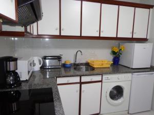 Apartamento Milladoiro的厨房或小厨房
