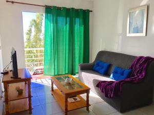 洛斯·亚诺斯·德·阿里丹Apartamentos los Llanos de Aridane的客厅配有沙发和桌子