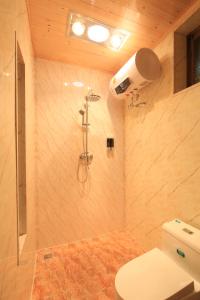 延庆县老院子的带淋浴和卫生间的浴室