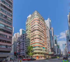 香港香港卓轩旅舍的城市中心高楼