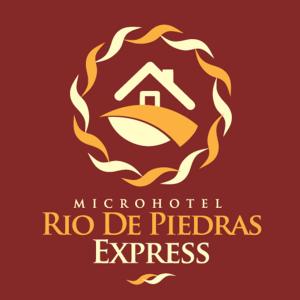 圣佩德罗苏拉Micro Hotel Express的一种带有房子的比萨快餐店的标志