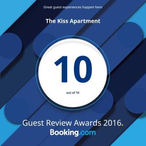 蒂米什瓦拉The Kiss Apartment的预约客人评审奖的标志