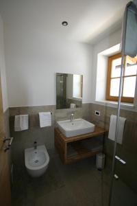 卡斯特尔罗托Hilpoldhof的一间带水槽和卫生间的浴室
