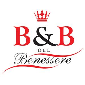 马利耶B&B del Benessere Beauty & Welness的冠上的标志和布里特德尔贝尼斯蒂恩的词