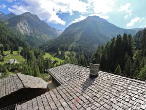 SaflischmattenBeautiful Chalet in Binn with Parking的山景房屋的屋顶