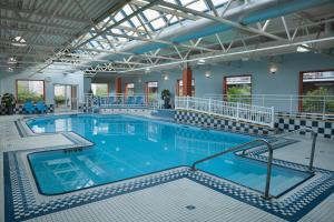 哈利法克斯Hotel Halifax的蓝色海水大型室内游泳池