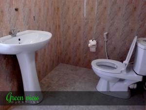 纳拉坦尼亚Green View Guest Inn的浴室配有白色水槽和卫生间。