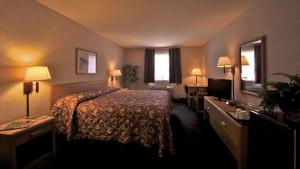 西尔弗索恩斯乐福尔酒店的一间酒店客房 - 带一张床和一间浴室