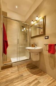巴里罗塞拉住宿加早餐旅馆的一间带水槽和淋浴的浴室