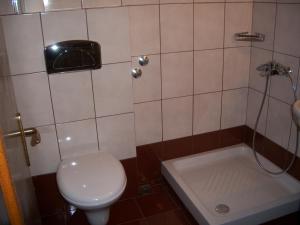 欧拉努波利斯斐罗克斯尼娜酒店的一间带卫生间和淋浴的小浴室
