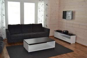 Kesälahti洛克假日酒店的带沙发和电视的客厅