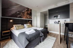 Forenom Aparthotel Kempele客房内的一张或多张床位