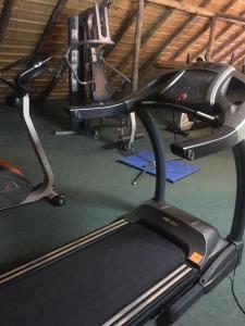 埃斯特角城埃斯特角城阿里纳斯酒店的健身房设有两个跑步机和一个跑步机
