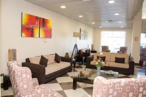康塞普西翁地亚哥德阿尔马格罗洛马斯尔德酒店的带沙发和椅子的客厅