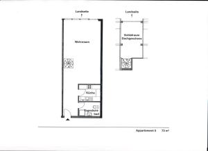 黑尔戈兰岛Haus Marinas的房屋的平面图