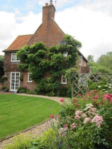 法纳姆Vine Cottage的前面有花园的砖房
