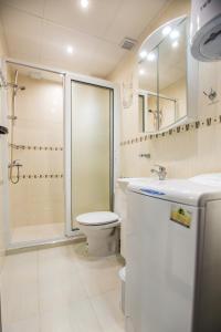 桑丹斯基Studio Maria的浴室配有卫生间、淋浴和盥洗盆。