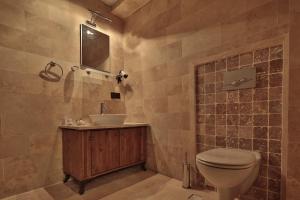 谷子德窑洞酒店的一间浴室