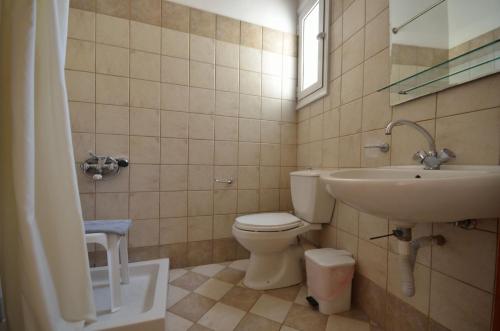 锡蒂亚依格考酒店的一间带卫生间和水槽的浴室