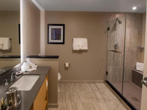 伊萨卡酒店的一间浴室